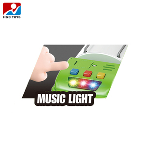 Jouet de <span class=keywords><strong>camion</strong></span> à ordures en plastique de simulation de friction inertielle pour enfants avec lumières et musique pour enfants - Product Image 2