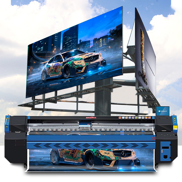 Outdoor Vinyl Banner 3.2m Width Advertising Industrial Large Format Vinyl Konica 512i Solvent Printer