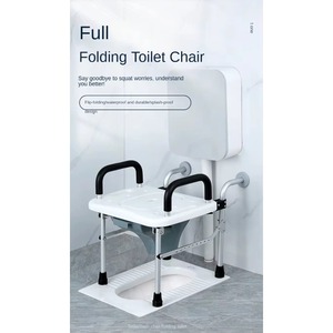 Factory Direct Sale Indoor Toilet Chair Disabled Shower Toilet Chair with Wheels for Elderly Disabled People - Product Image 4