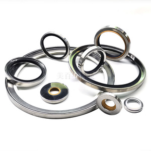 ซีลน้ำมันโครงเหล็กสแตนเลส PTFE ซีลโรตารี่แบบสองชั้น ทนความร้อนสูง สำหรับอุตสาหกรรมเคมี ซีลไฮดรอลิก - Product Image 3