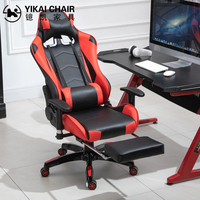 Chaise de jeu de course ergonomique de haute qualité Conception de chaise personnalisée Meilleure chaise de bureau pour les joueurs Massage par repose-pieds confortable