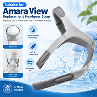 Sangle de remplacement lavable pour masque facial intégral Amara View Standard, sans crochet et boucle pour masque