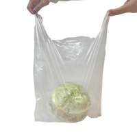 Sacs en PE pour supermarché avec poignées longues, impression en creux, qualité alimentaire, jetables, pour aliments pour animaux, aliments pour bébés, sushis