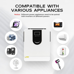 Onduleur solaire hybride 10,2 kW On/Off <span class=keywords><strong>Grid</strong></span> avec contrôleur de charge 160A, entrée 150V DC48V AC230V, onde sinusoïdale pure, monophasé, 97,5%, garantie 5 ans - Product Image 5