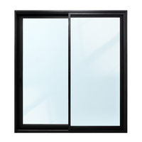 Pintu Geser Aluminium Alloy Modern Terlaris - Rangka Tipis Kaca Tempered Ganda untuk Penggunaan Interior Apartemen Dapur Hotel