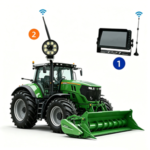 <span class=keywords><strong>Caméra</strong></span> <span class=keywords><strong>de</strong></span> travail avant AHD 720P étanche IP68 avec 8 LED pour tracteur, vision nocturne industrielle <span class=keywords><strong>agricole</strong></span> et marche arrière automatique - Product Image 2