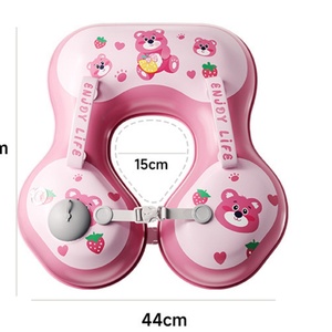 Bouée de natation gonflable en PVC 44*52 CM couleur rose pour enfants piscine intérieure - Product Image 2