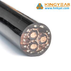 Câble d'alimentation industriel souterrain de haute qualité SWA, conducteur en cuivre toronné, blindage en fil d'acier, isolation XLPE/PVC, modèle Nxy - Product Image 3