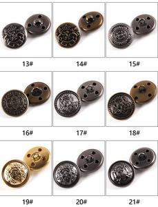 15/18/<span class=keywords><strong>20</strong></span>/23/25mm boutons de couture <span class=keywords><strong>couronne</strong></span> en métal gaufré vintage en laiton <span class=keywords><strong>cuivre</strong></span> or blazer boutons pour hommes blazer costume manteau - Product Image 4