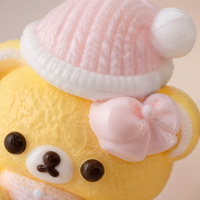 Porte-clés Ours Crème Mignon Moelleux Anti-stress Breloque de Sac Vente en Gros Emballage Personnalisé