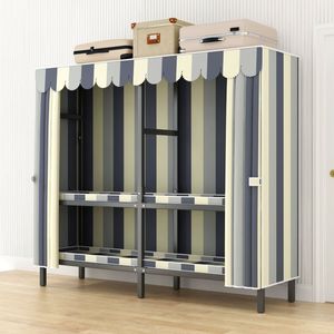 Ropa plegable de alta calidad, armario, muebles, dormitorio, Metal plegable de armario de almacenamiento, venta directa de fábrica - Product Image 3