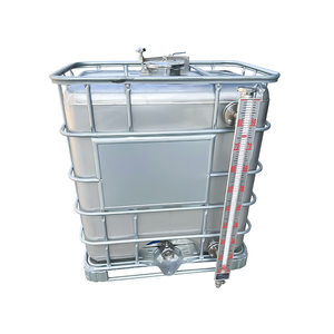 Tambor <span class=keywords><strong>de</strong></span> tonelada <span class=keywords><strong>de</strong></span> acero inoxidable SS304/SS316L, almacenamiento ampliamente utilizado <span class=keywords><strong>de</strong></span> 500 litros, industria química <span class=keywords><strong>de</strong></span> grasa alimentaria, tanque IBC - Product Image 2