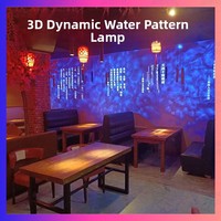 Projecteur LED 50W à Effet Vague d'Eau, Lumière Dynamique 3D à Motif Océanique, Projecteur Mural DMX512, Lumière de Projection pour KTV et Bar