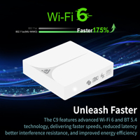 Android TV Box Amlogic S905x5m, 4GB de RAM, 128GB, Decodificación 8K, Wifi de Doble Banda, Control Remoto por Voz, Alto Rendimiento
