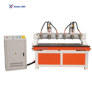 Xunke 4x8ft ATC Syntec CNC Router <span class=keywords><strong>3</strong></span>-Axis 1300x2500mm Travel <span class=keywords><strong>3</strong></span>.2kW Spindle <span class=keywords><strong>3</strong></span>-Multi Spindle 330V/380V <span class=keywords><strong>2</strong></span>-Tahun Garansi Otomatis - Product Image 4