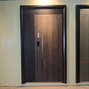 ZOYIMA, puerta de garaje de acero moderna, puertas de seguridad, diseños frontales, puertas de acero y metal para casa