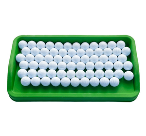 Plateau à balles en caoutchouc haute résistance pour practice de golf, grande capacité, compatible avec tapis de putting pour extérieur, support de balles de golf - Product Image 2