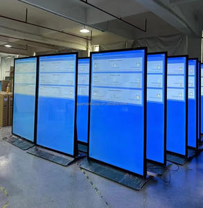 شاشة عرض إعلانية LCD تعمل باللمس بحجم 75 بوصة بألوان كاملة مع حامل أرضي للمتاجر ومركز معلومات تسويقي مع برنامج إدارة المحتوى - Product Image 3