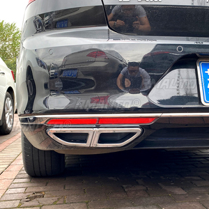 Couvre-pot d'échappement arrière de voiture noir brillant/aspect carbone pour Volkswagen Passat B8 2017-2019, accessoire de style automobile - Product Image 6