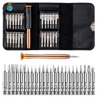 Kit de 25 mini tournevis de précision, tournevis Torx électroniques, outils d'ouverture et de réparation pour iPhone, appareil photo, montre, PC