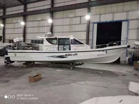 Grandseaboat Nouveau bateau de pêche sportive à grande cabine en fibre de verre de 9,6 m avec moteur hors-bord