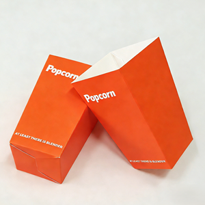 Caja de Papel para Palomitas de Maíz con Impresión Personalizada Desechable, MOQ500, Caja de Alimentos para Palomitas de Maíz para Fiestas y Cine - Product Image 4