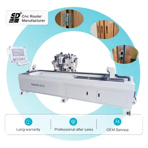 SUDIAO CNC D1-E Wooden Door Lock Hole Drilling Machine usado para porta bloqueio dobradiça hardware