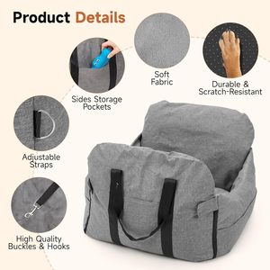 Asiento de Coche para Mascotas Personalizado a Bajo Precio, Resistente a Mordeduras, Impermeable y Portátil - Product Image 4