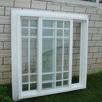 Ventanas Verticales Corredizas de Vinilo Blanco Estándar Australiano, UPVC, Resistentes a Impactos de Huracanes, Insonorizadas, para Proyectos de Villas
