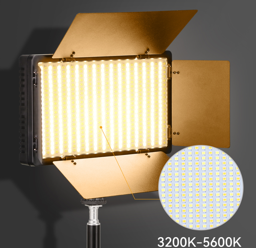 Ci-Fotto Lumière Photo et Vidéo LED 2-Pack, Bi-Couleur 2800-6500K Lampe