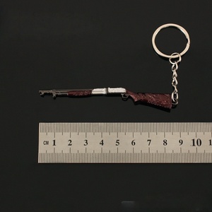 Anime trò chơi mini Gun mô hình V61 Sói luẩn quẩn khẩu súng mô Hình HợP Kim Keychain Mặt dây chuyền - Product Image 3