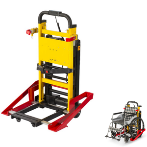 リハビリテーション機器用電動モバイル階段リフトクライマー折りたたみ式アルミニウム合金ステップクライミングトロリー - Product Image 3