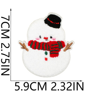 Elk Embroidery <strong>Patch</strong> Christmas Holiday Decoration <strong>Computer</strong> Embroidery Logo Snowman Gift <strong>Patch</strong> Santa Claus Iron-On Polyester - Product Image 3