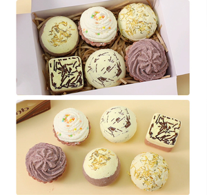 Bombes <span class=keywords><strong>de</strong></span> bain moussantes en forme <span class=keywords><strong>de</strong></span> gâteau au chocolat LovSens, <span class=keywords><strong>sel</strong></span> <span class=keywords><strong>de</strong></span> bain aromatique, boules effervescentes, coffret cadeau souvenir <span class=keywords><strong>de</strong></span> vacances - Product Image 6