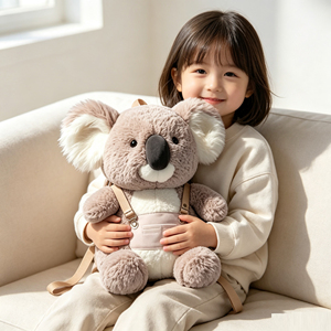 Zaino Peluche Animale <span class=keywords><strong>Elettrico</strong></span> Koala <span class=keywords><strong>Elefante</strong></span> con Orecchie Mobili e Musica, Borsa a Tracolla per Bambini, Simpatico Animale di Peluche - Product Image 4