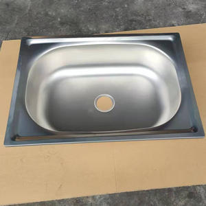 Évier simple Évier de cuisine en acier inoxydable 304 Petit bassin à vaisselle avec lavabo à eau intégré Style bol unique - Product Image 4