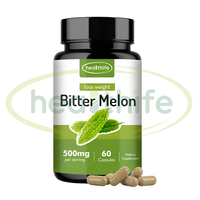 Healthife Capsule de melon amer 500mg Suppléments complexes d'extrait de melon amer
