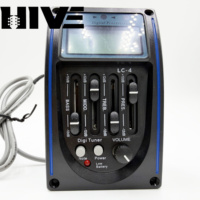 HIVE Wholesale High-sensitivity LC-4 4 Band EQ Ualizer Electric Box Folk Guitar Acoustic Guitar Pickup Accessories
