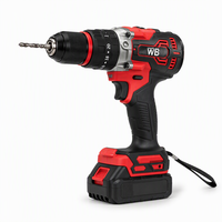 Perceuse-visseuse sans fil 21V, moteur sans balais, mandrin auto-serrant, vitesse variable, batterie Li-ion, outil de perçage électrique