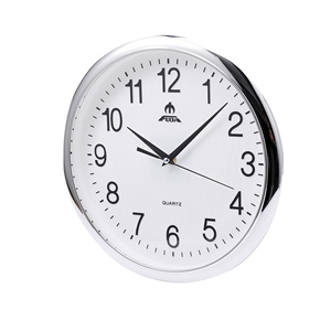 Bạc Biên Giới Tự Động Thiết Lập Đồng Hồ Treo Tường Nhựa Thạch Anh Thiết Kế Cho Phòng Khách Duy Nhất Mặt Kim - Product Image 3