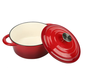 Cacerola de <span class=keywords><strong>Hierro</strong></span> <span class=keywords><strong>Fundido</strong></span> <span class=keywords><strong>Esmaltado</strong></span> de Alta Calidad, Apta para Inducción y Horno, Fácil de Limpiar, Juego de Utensilios de Cocina, Elegante Regalo para el Hogar Familiar - Product Image 5