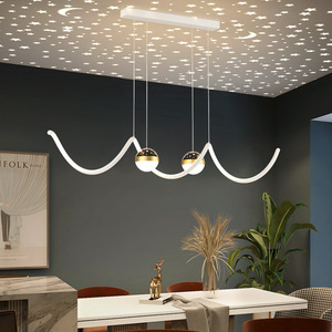 Lustres Led 100CM pour Salon <span class=keywords><strong>Salle</strong></span> <span class=keywords><strong>À</strong></span> <span class=keywords><strong>Manger</strong></span> Lampe Suspendue De Style Moderne pour <span class=keywords><strong>Suspension</strong></span> De Plafond Conception Lustres Luminaires - Product Image 3