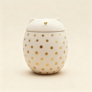 맞춤형 고양이 모양 애완동물 유골함 세라믹 용기 방습 보관 항아리 기념 유골함 도자기 항아리 애완동물 유골 장례 용품 - Product Image 4