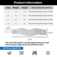 Collarín Cervical Transpirable y Ajustable, Protección para la Columna Cervical, Soporte Postural, Cómodo Collarín para el Cuello