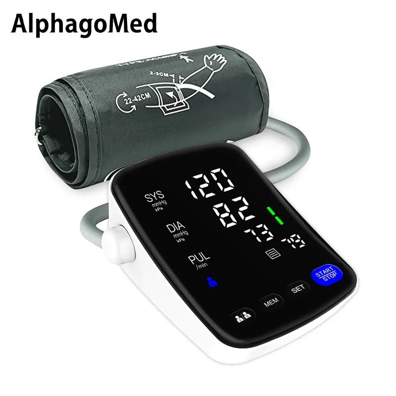 ALPHAGOMED Medical Diagnostic Apparatus Upper Arm BP Machine CE ISO ROHS BSCI Approved Arm Blood Pressure Measuring Apparatus