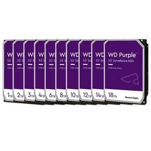 Wholesale Purple Hdd 1tb 2tb 3tb 4tb 6tb 8tb 10tb Disco Duro Hard Disk Drive Purple Hdd For Cctv Camera Dvr Used Refurbished Hdd