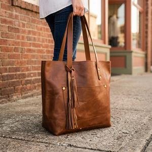 BS INTERNATIONAL Artisanat Naturel Pochette Femme en Cuir Véritable Personnalisable avec Fermeture Éclair Imperméable Bandoulière Unique Style Européen 1L - Product Image 6