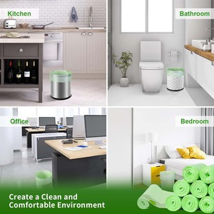 Wholesale <strong>Bin</strong> <strong>Bags</strong> with Your Logo <strong>Biodegradable</strong> Plastic <strong>Bag</strong> Compostable Cornstarch Garbage Kitchen Trash <strong>Bag</strong> - Product Image 2