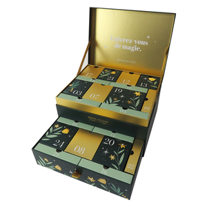 Calendario de Adviento de Maquillaje y Belleza Personalizado Premium, Caja de Regalo Vacía para Perfumes, Cuenta Regresiva de Navidad de 24 Días - Product Image 1