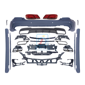 Pour Mercedes Classe E W212 Coupé Pare-chocs avant Pare-chocs arrière Kit carrosserie complet 2009 2013 W212 AMG <span class=keywords><strong>C212</strong></span> 2010 E63 Kit carrosserie - Product Image 2